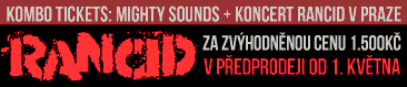 koncert Rancid v Praze - předprodej vstupenek Rancid + Mighty Sounds