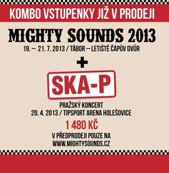 Objednávejte kombo lístky na Ska-P + MS 2013
