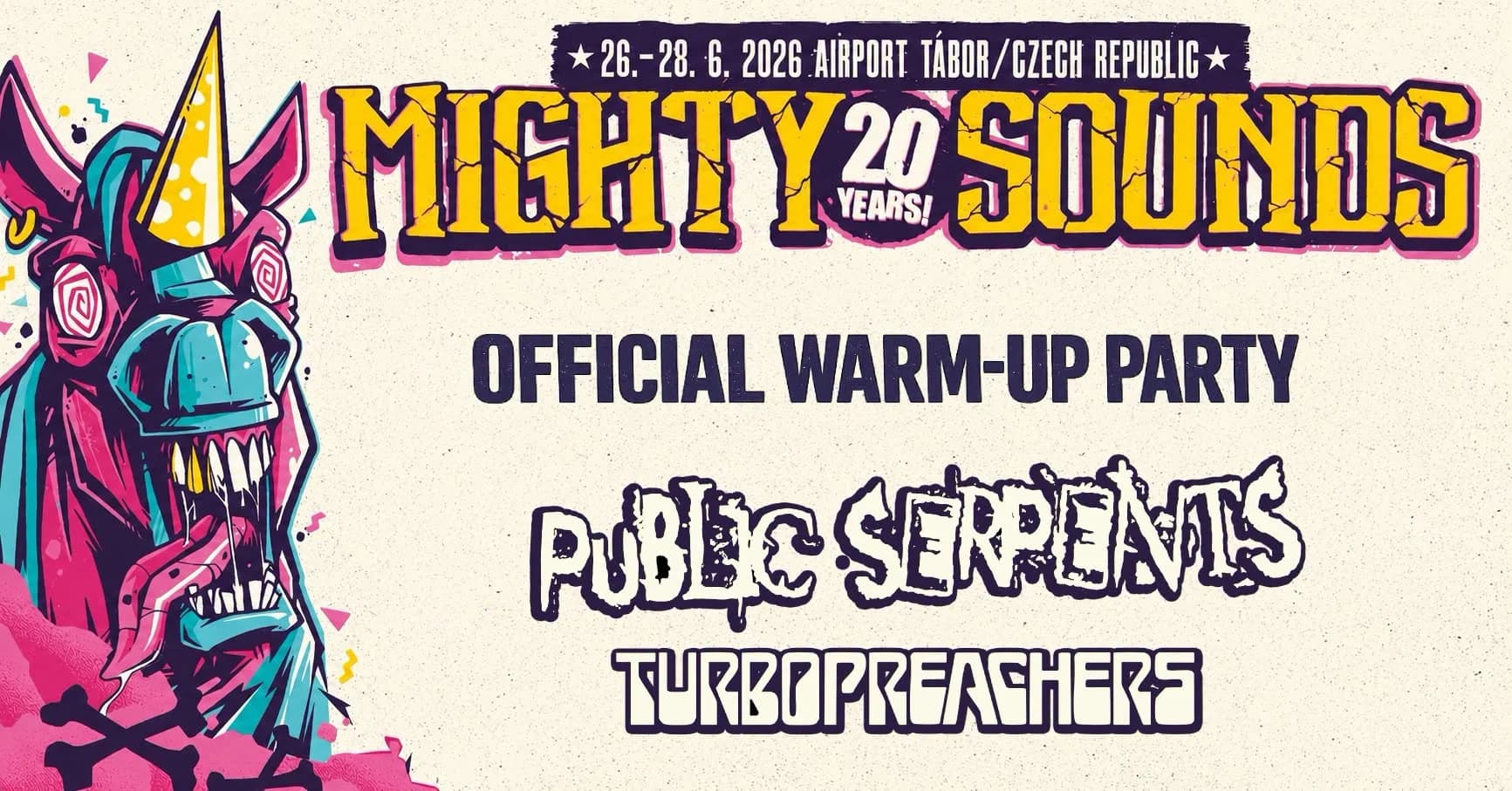 Warm-up party ve stanovém městečku ve čtvrtek 25. června – pro všechny zdarma