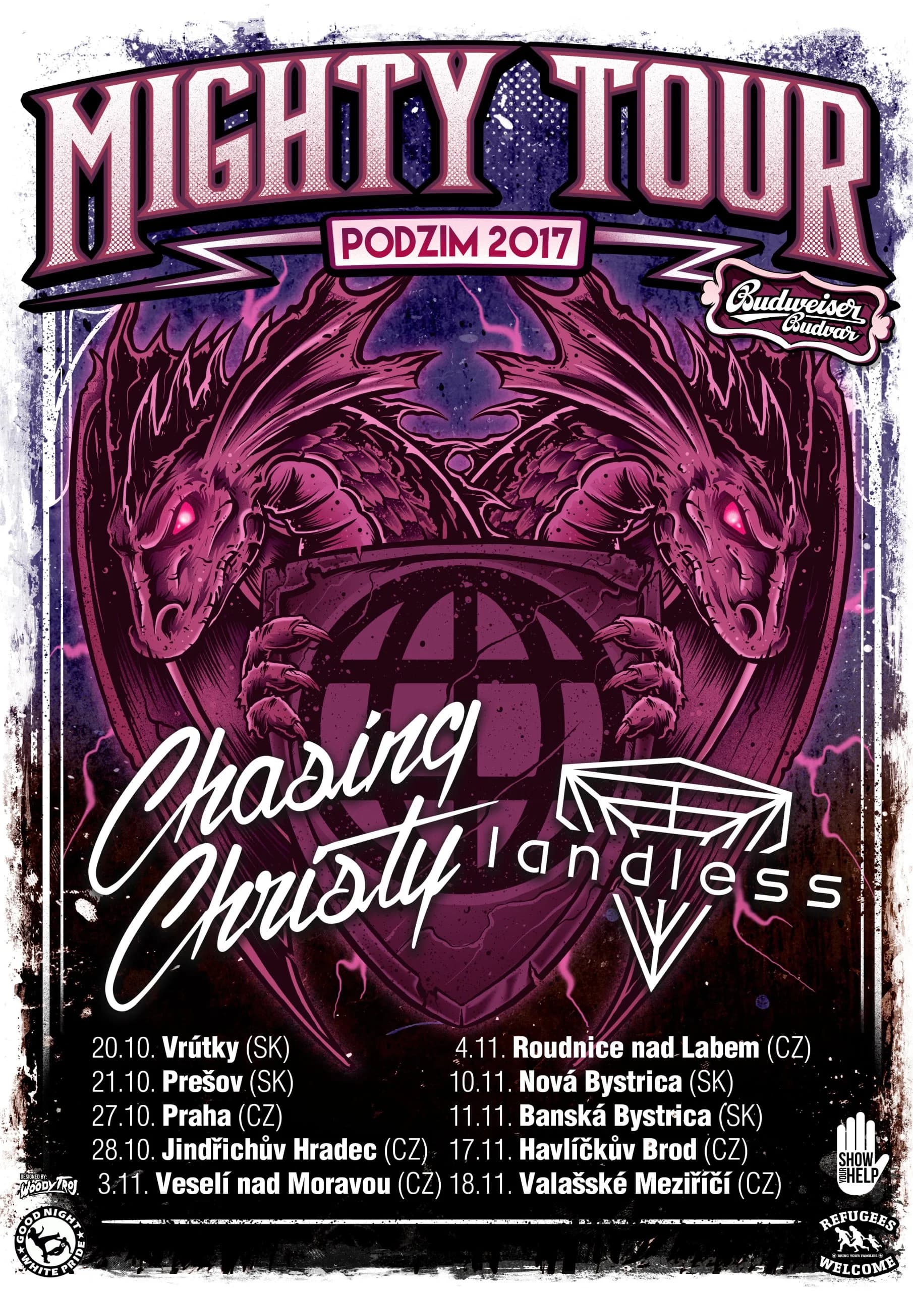 Podzimní Mighty Tour s Chasing Christy a Landless