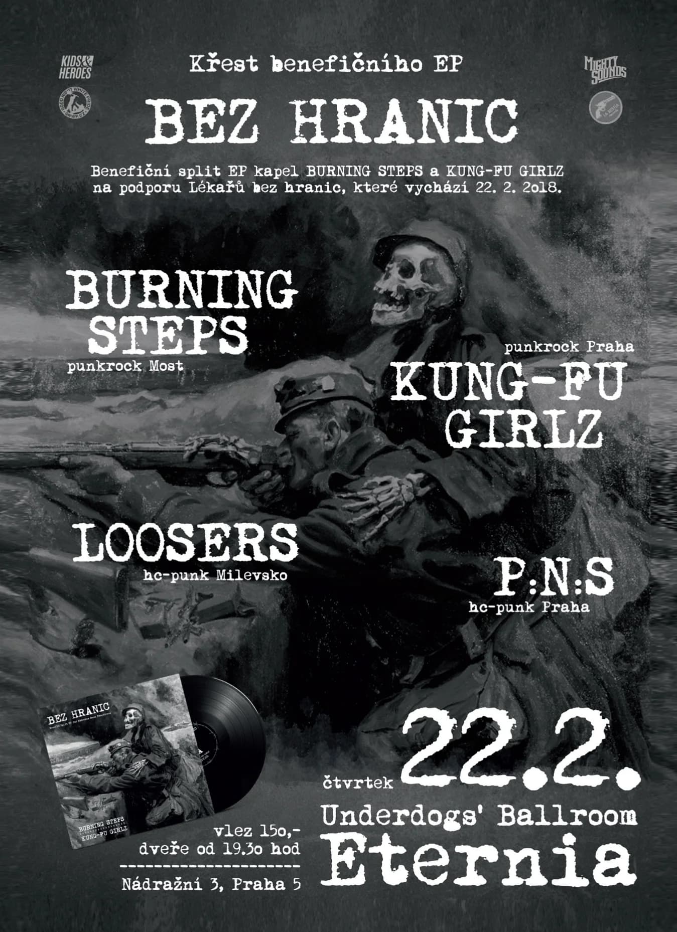 Bez hranic - křest benefičního split EP na podporu Lékařů bez hranic
