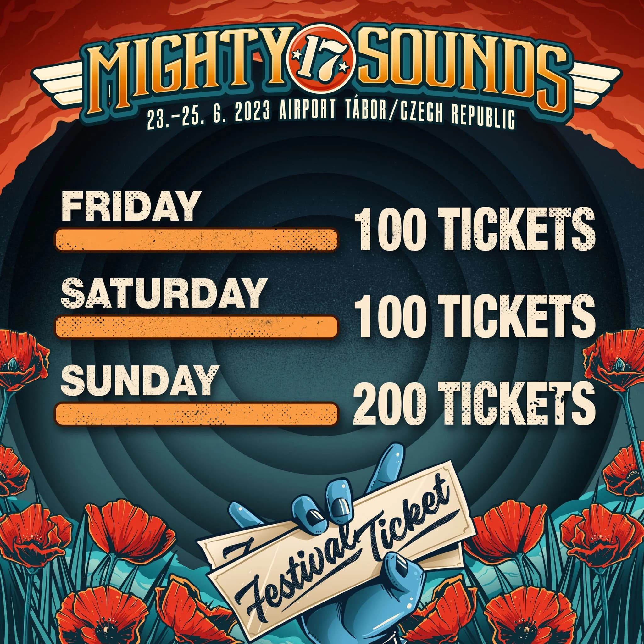 Line-up by days and one-day tickets - next week // Harmonogram po dnech a jednodenní vstupenky - příští týden