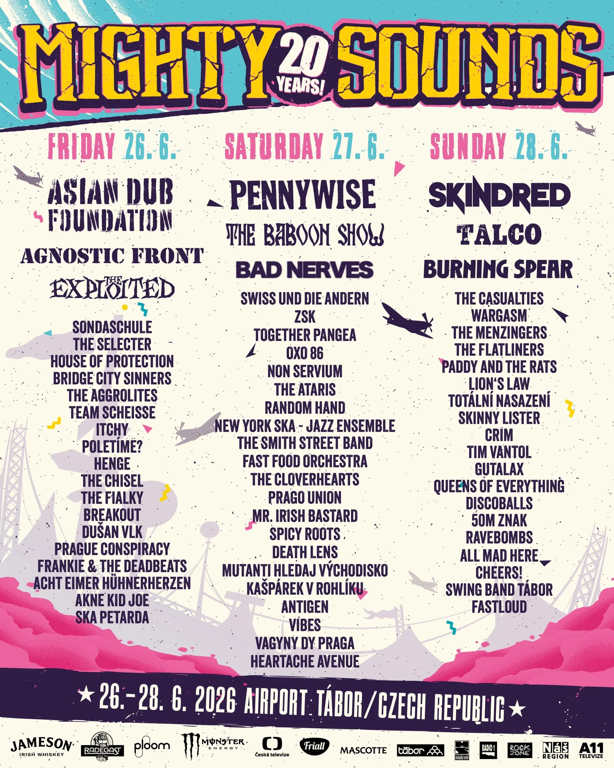 Denní line-up a jednodenní vstupenky