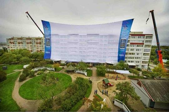 LED obrazovka na Mighty Sounds/ LED Screen at Mighty Sounds